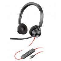 Poly BW 3220 Stereo USB-C HS +USB-C/A
