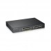 Zy GS1900-24, 24-port GbE L2, 12 Prt POE
