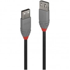 Cablu Lindy 0.5m USB 2.0 Type A Ext Anth