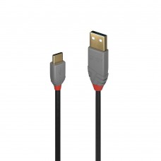 Cablu Lindy 3m USB 2.0 Type C to A, Anth