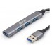 HUB extern Spacer USB 3.0, negru