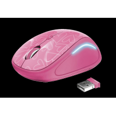 Mouse Trust Yvi FX 1600 DPI, roz